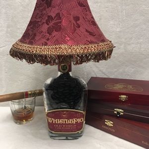 WhistlePig 12 yr  Rye Whiskey Bourbon bottle lamp